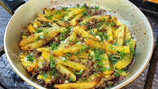 OUR FAMILY'S FAVORITE  DINNER RECIPE!  EASY POTATOES WITH GROUND BEEF RECIPE!