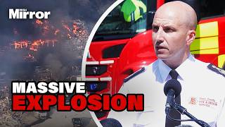 20 firefighters hospitalised after massive Essex explosion destroys three fire engines