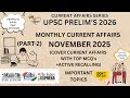 (Part-2) MONTHLY CURRENT AFFAIRS November 2025 | PIB, The Hindu Current Affairs Simplified #upsc2026