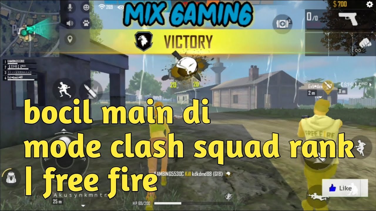 bocil main di mode clash squad rank | free fire - YouTube