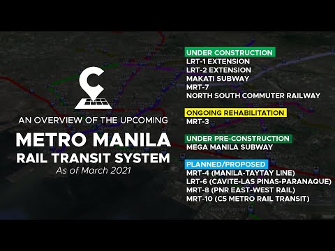 Greater Metro Manila&rsquo;s Upcoming Rail Transit System 2021 Update