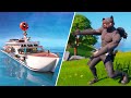 Boss Meowscles Takes Over & Destroys Deadpool's Yacht in Fortnite