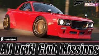 Forza Horizon 4 [Let's Play/Walkthrough]: Horizon Story | ALL DRIFT CLUB MISSIONS | ALL 3 STARS screenshot 3