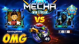 I MET LEVEL 999 Twice in MECHA Winstreak 49 RINGS 😱 GamingWithK 8 Ball Pool screenshot 5