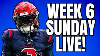 Week 6 Sunday Fantasy Football Start/Sit Livestream