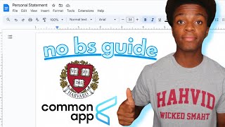 The ULTIMATE guide to writing an AMAZING Personal Statement for the Common App
