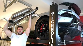 I GOT AN INCONEL EXHAUST SYSTEM FOR MY LAMBORGHINI HURACAN PERFORMANTE!