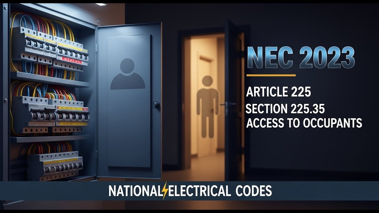 Lin Section 225 Section 225.35 Access to Occupants - NEC 2023 - Chapter 2 - Article 225 ...