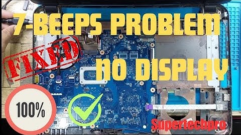 How To Fix Dell Beeps or keeps Beeping - dell laptop 7 beeps no display - dell beeps code