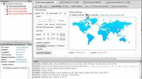 GPS Simulation 2.2 by World Map Input Mode