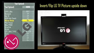 LG TV Flip/Invert Picture Upside Down. Mirror Mode with Service Menu