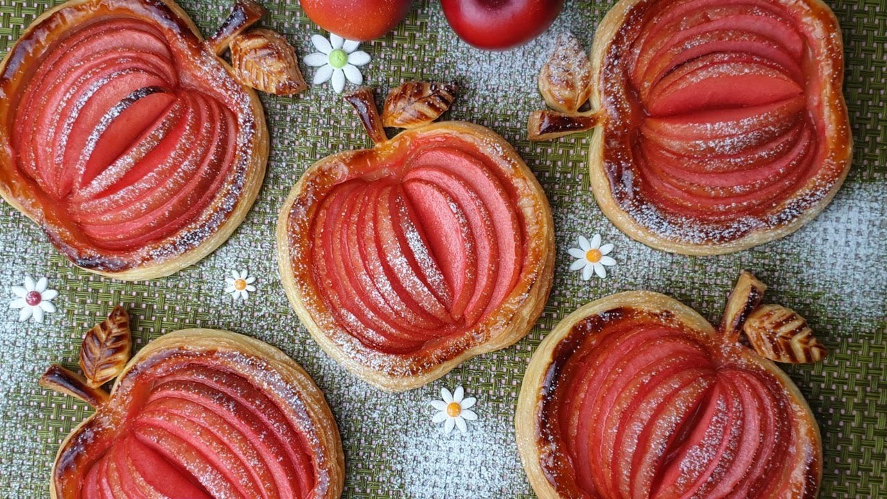 ⁣The most beautiful apple pie  결이 살아있는 바삭한 애플 파이   Crispy Mini Apple Pie Recipe