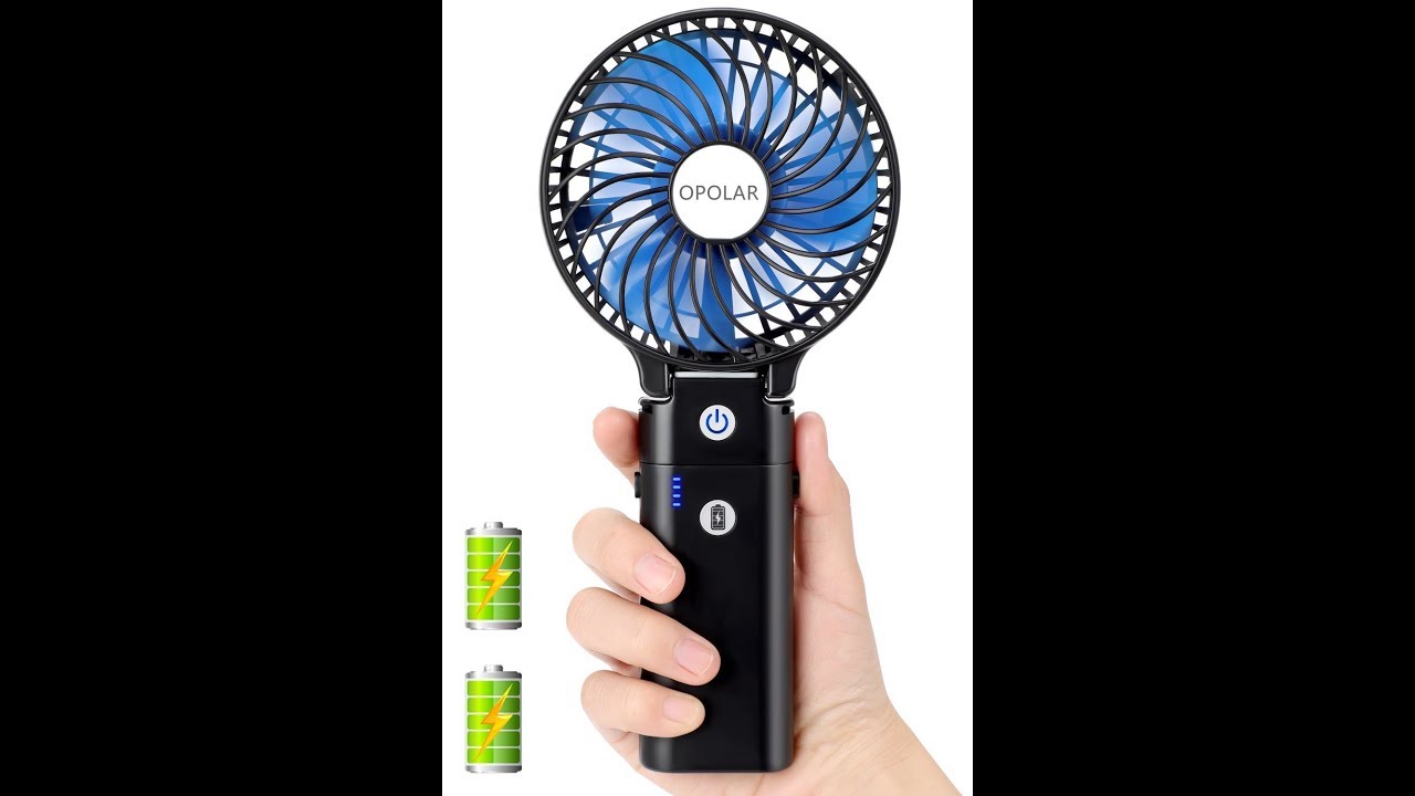 OPOLAR Portable Battery Operated Handheld Personal Desk Fan
