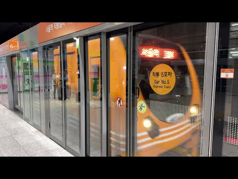 [4K] 공항철도 서울역행 직통 A1004 인천공항1터미널역 진입,출발(102편성)
