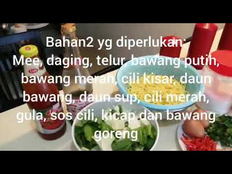 cara-masak-mee-goreng-basah-daging-simple-&-yummy