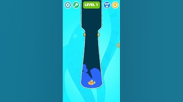 Save the fish - level 1 mobile game/fishdom #shorts