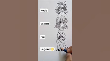 How to draw Inosuke in different levels 😳✨ #demonslayer #inosuke #drawing #animedrawing