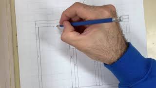 How to sketch a scale framing wall section.
