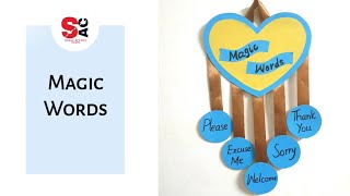 Magic Words Wall Hanging For Classroom Decoration | Magic Words | Magic Words Chart | Wall Hanging