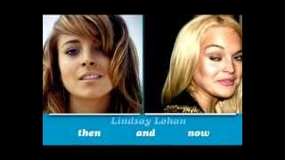 Lindsay Lohan - Then and NOW  2012 -face morph over the years-
