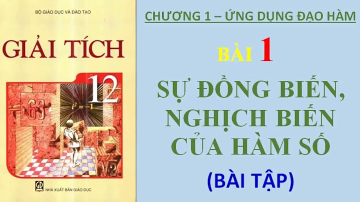 Bài tập toán đại 12 baif1 trang 54 năm 2024