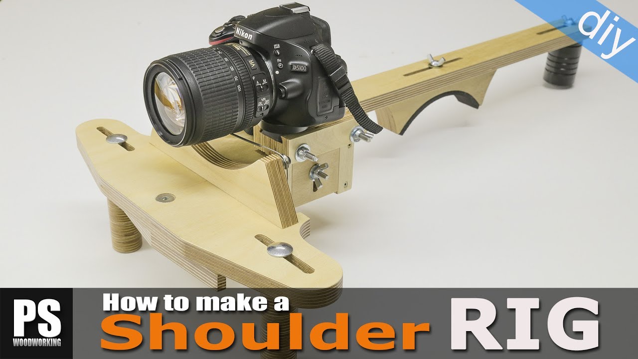 Cómo hacer un soporte de hombro para Cámaras DSLR en madera - BricoGeek.com