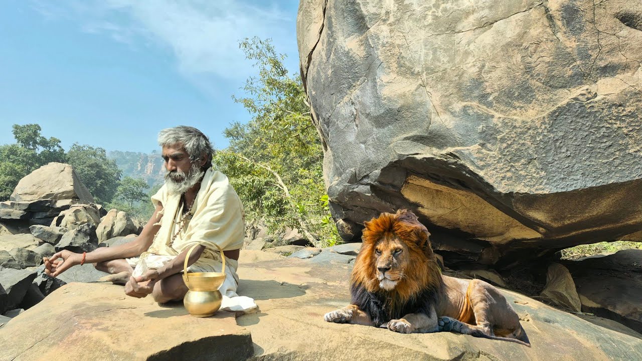 संत की तपस्या का चमत्कारी प्रभाव जंगली जानवर बने सेवक