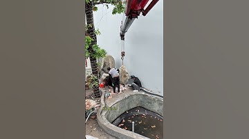 Lựa chọn đá vân mây làm hòn non bộ hồ koi #nguyencongsanvuon  #nguyenconghokoi  #cakoihaiphong