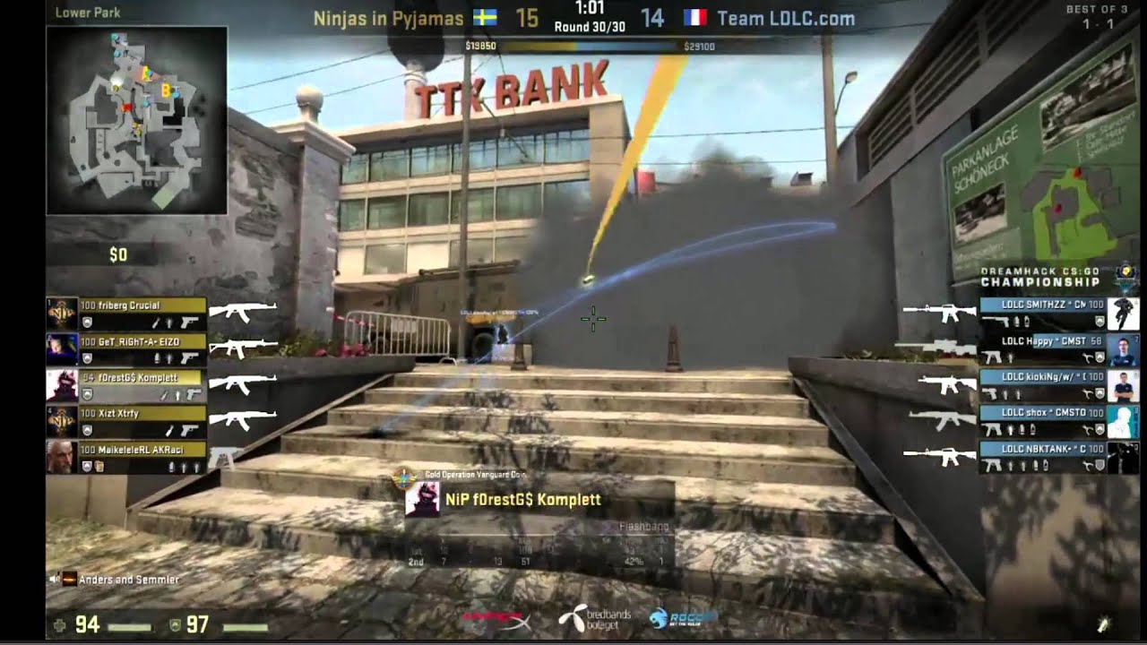 Nip VS LDLC | CS GO | DreamHack | 2014 | 15 - 14 | Last Round | - YouTube