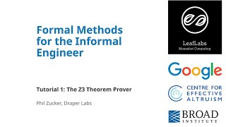 Formal Methods for the Informal Engineer: Tutorial #1 - The Z3 Theorem Prover