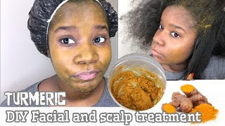 DIY Turmeric Facial Mask and Scalp Treatment |Healthy Hair and Skin Care|