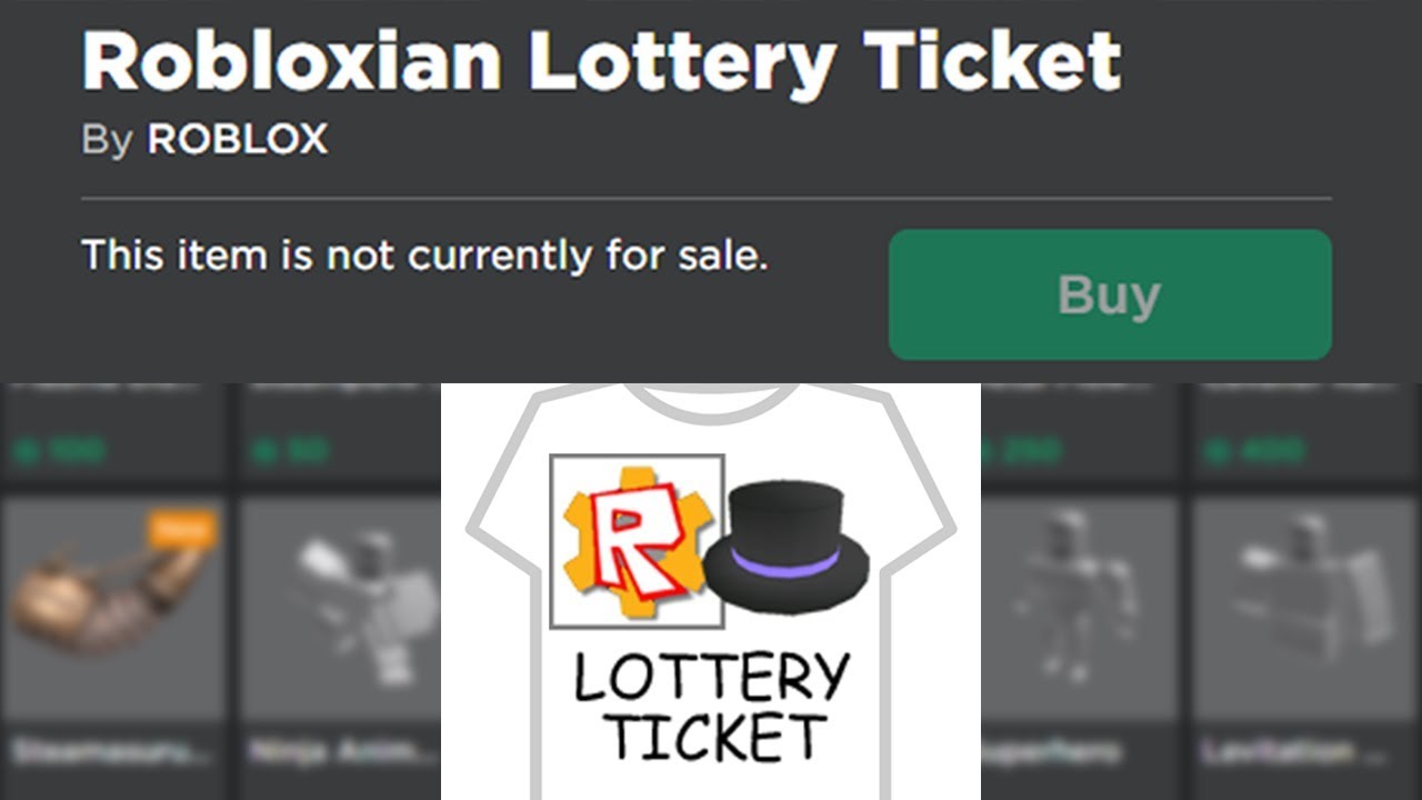 The Time Roblox Held A Lottery Youtube - lottery ticket roblox