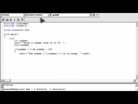 Simple C++ Exeption Handling Try-Throw-Catch Tutorial