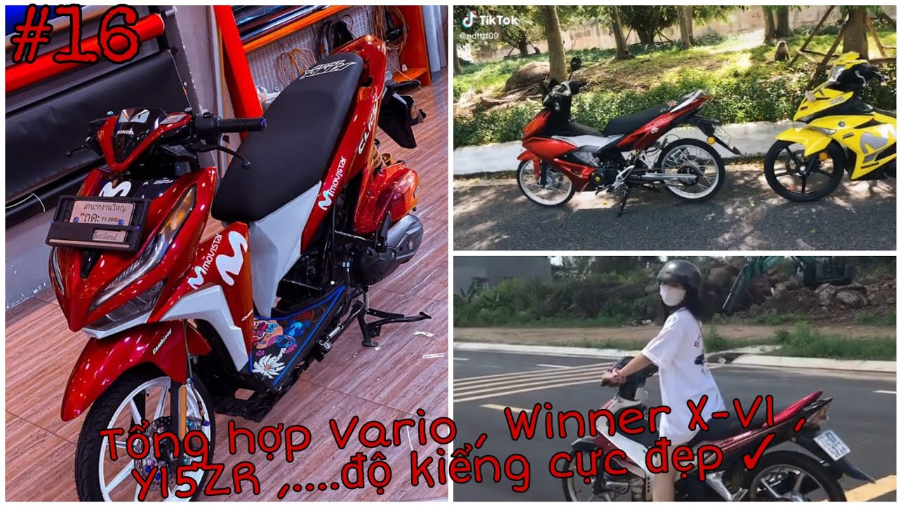 XE ĐỘ VLOGS #16 Tổng hợp Vario , Winner X-V1 , Y15ZR ,....độ kiểng cực ...