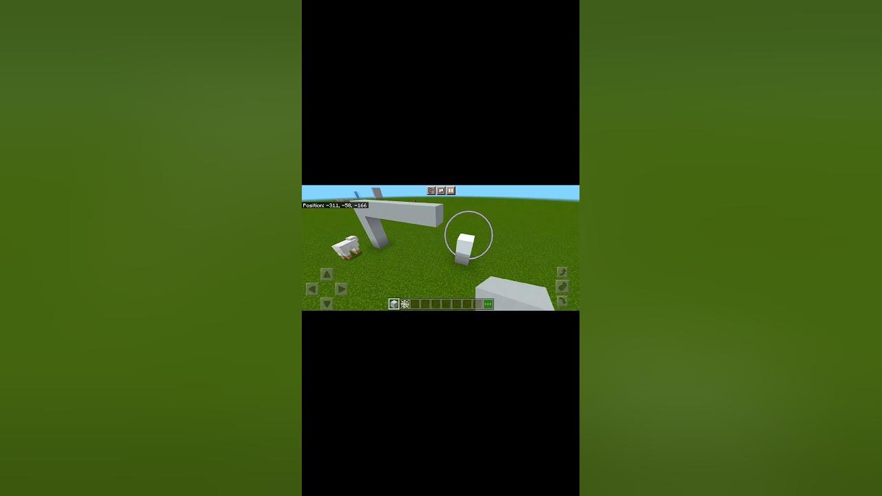 how-to-make-a-soccer-goal-in-minecraft-shorts-youtube