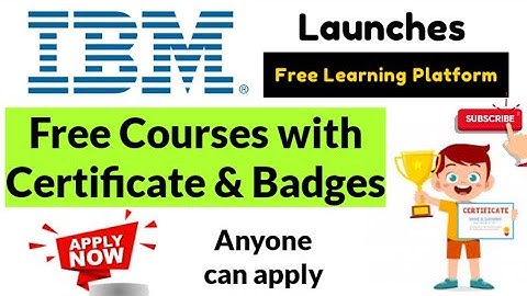 IBM Launches Free learning platform || IBM Free Certificate & Free Badge on Course Completion #IBM