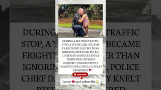 Police Chief Comforts Scared Little Girl ❤️🥹 #Shorts #Viral