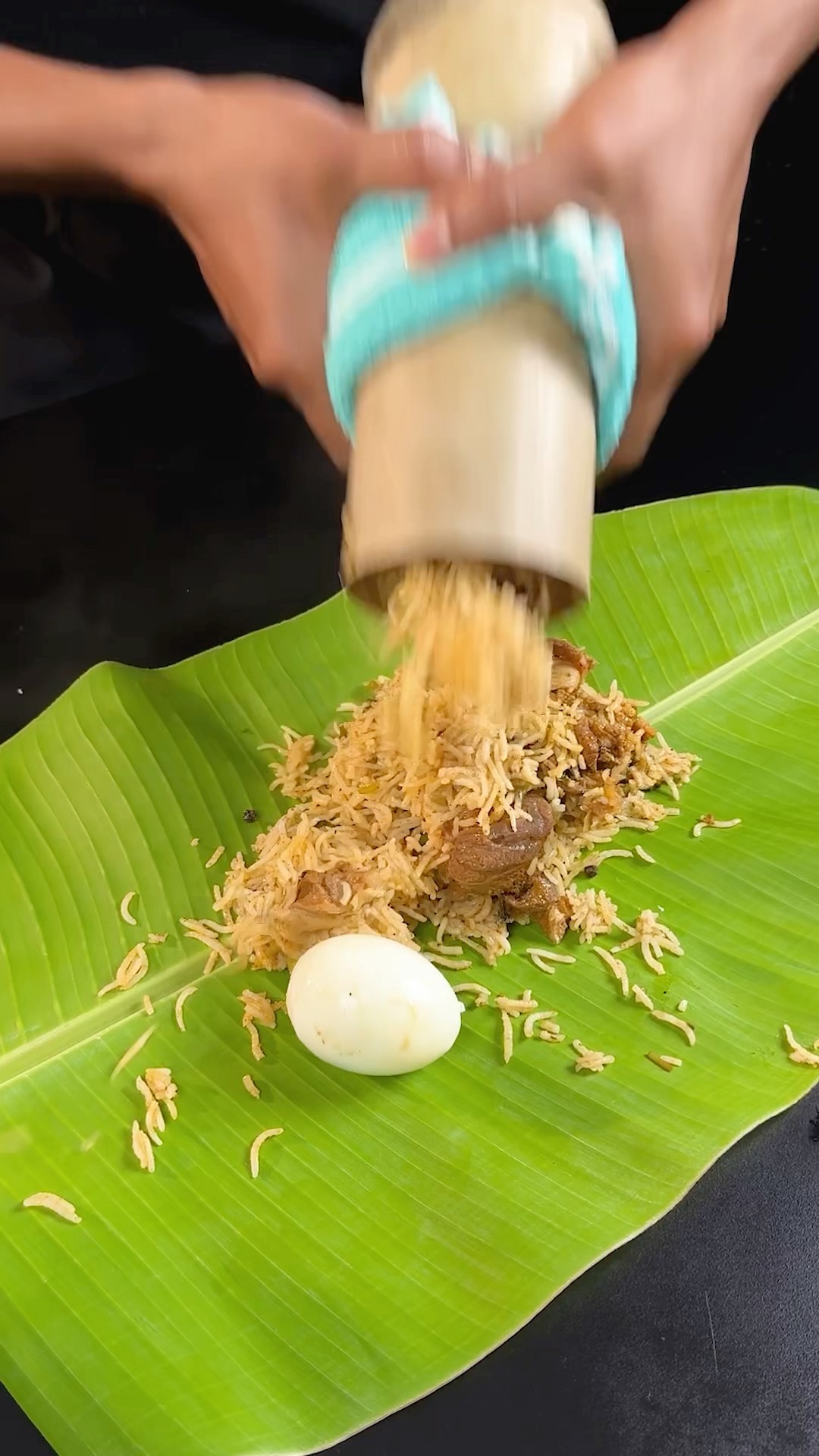 Bamboo Mutton Biryani #shorts