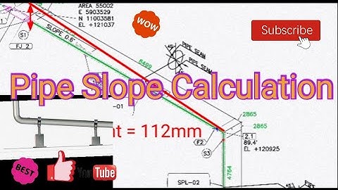 Pipe Slope Calculation