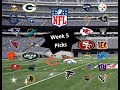 NFL Opening Line Report - Week 5 Odds - YouTube
