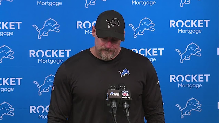 Coach Dan Campbell holds press conference after Lions playoff loss