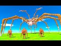 The GIANT TENTACLE SPIDER Chases Humans! - Animal Revolt Battle Simulator
