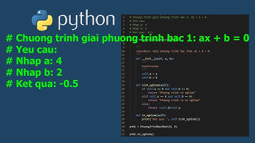 Python Giải phương trình bậc nhất ab+b=0 | NGUYỄN NHỰT ĐOÀN