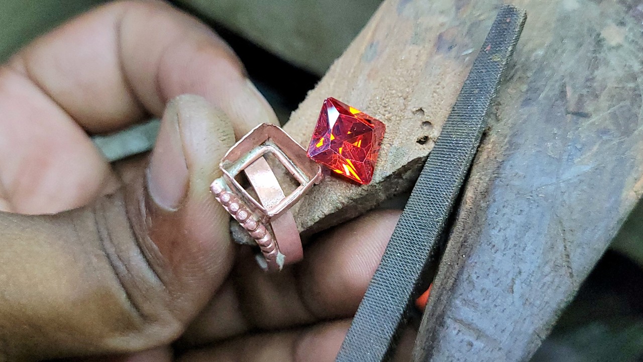 New design copper ring making ! How to make copper ring wire at home