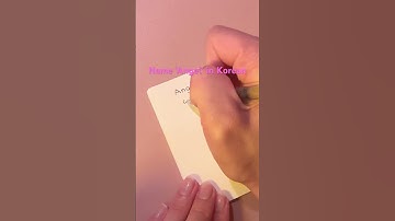 How to write your name in Korean - Angel  #korean #cute #handwriting #name #howto #shorts