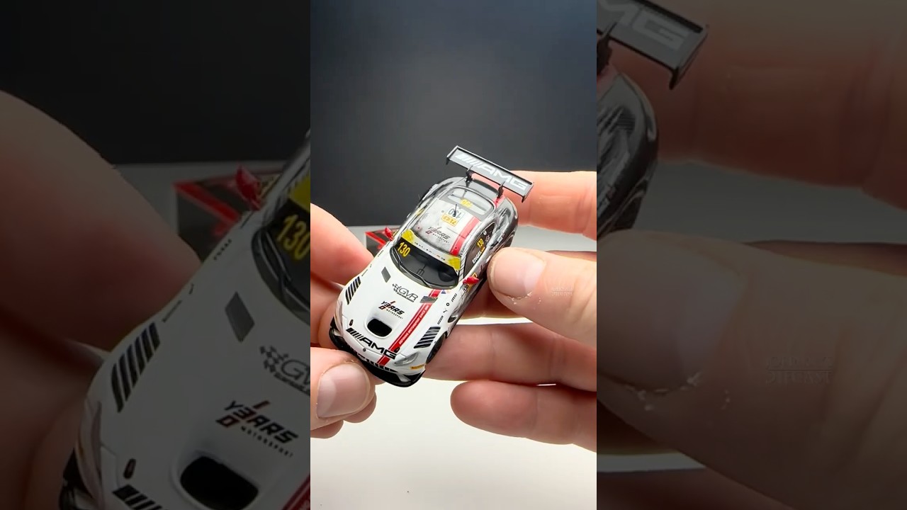 Mercedes-AMG GT3 EVO winners from Macau 2024 by SPARK in 1:64
