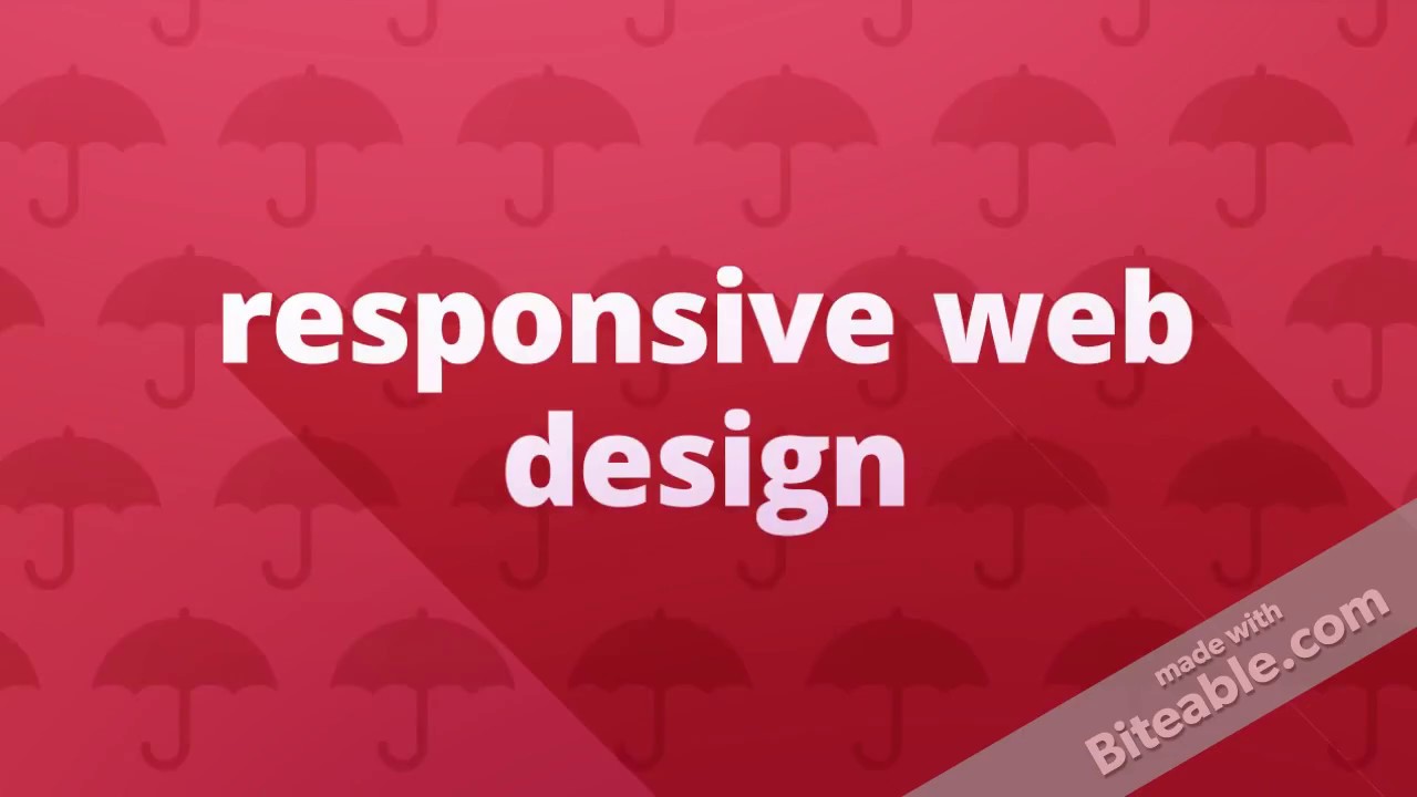 responsive web design - YouTube