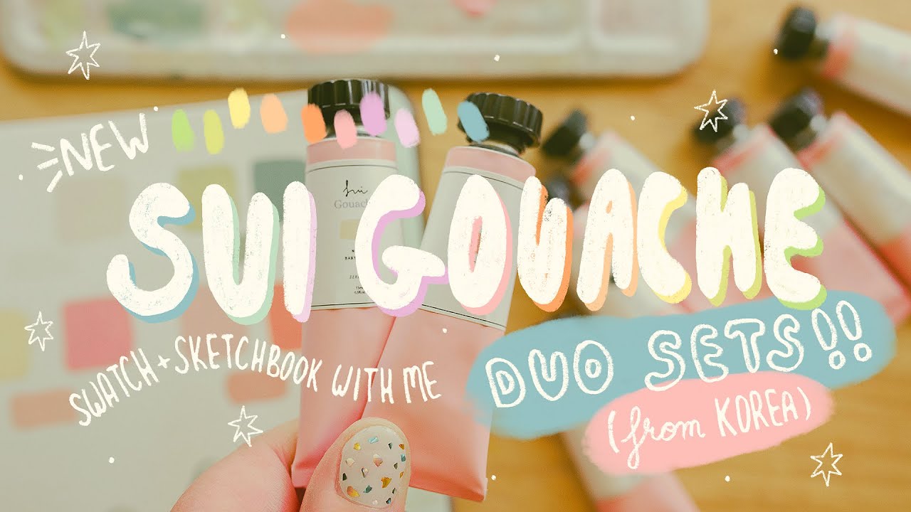 Checking out the SUI GOUACHE // Unboxing and swatches 