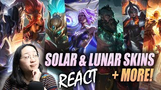 REACT to NEW Solar and Lunar Eclipse SKINS + Sea Dog Yasuo and Gangplank the Betrayer!