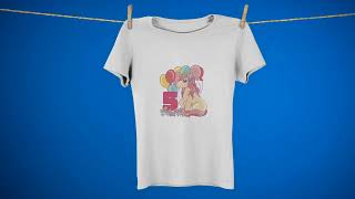Cute Childrens Birthday Shirt With The Number 5